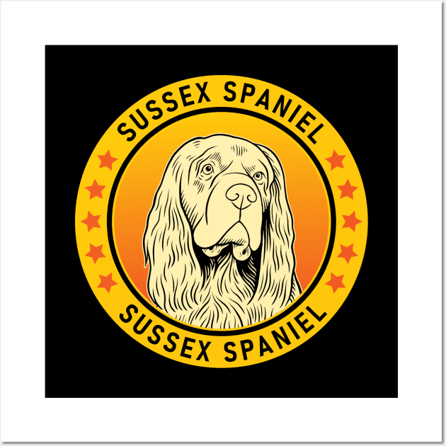 Sussex Spaniel Dog Portrait Wall Art by millersye